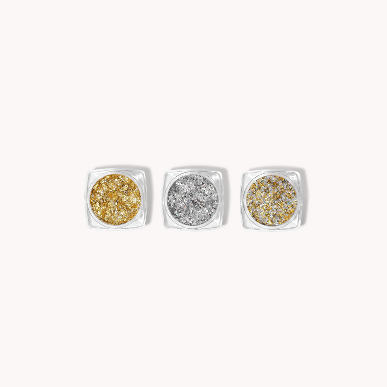 Hexagon Glitter • 3 st