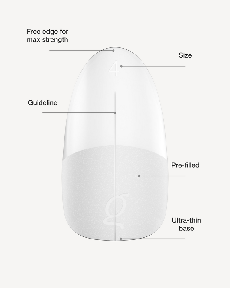Gel Tips • Round Short (360 st) • The Gel Collection