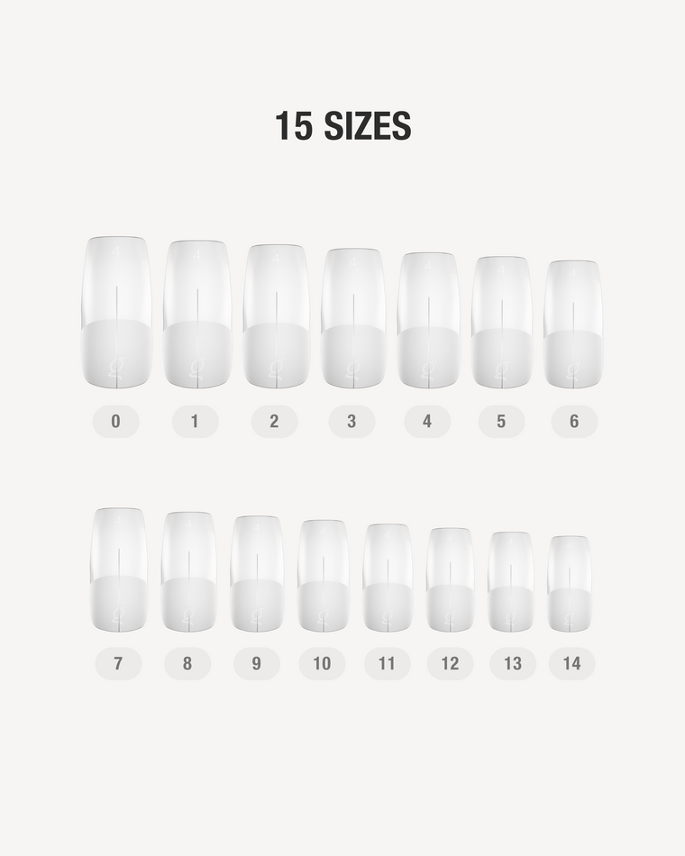 Gel Tips • Square Medium (360 st) • The Gel Collection