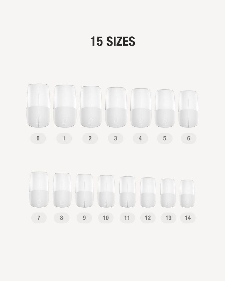 Gel Tips • Square Short (360 st) • The Gel Collection