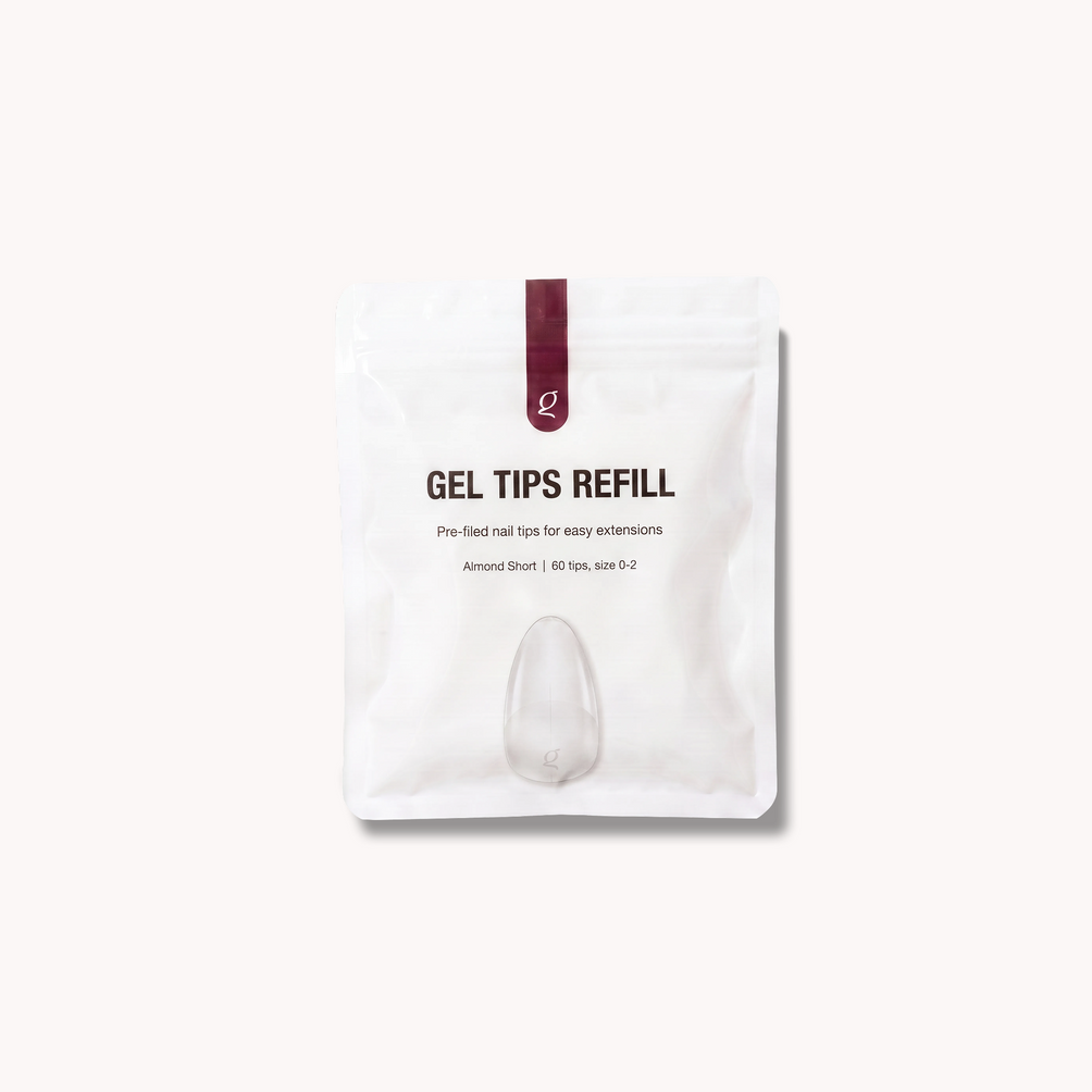 Gel Tips • Almond Short • Refillpåsar (60 st) • The Gel Collection