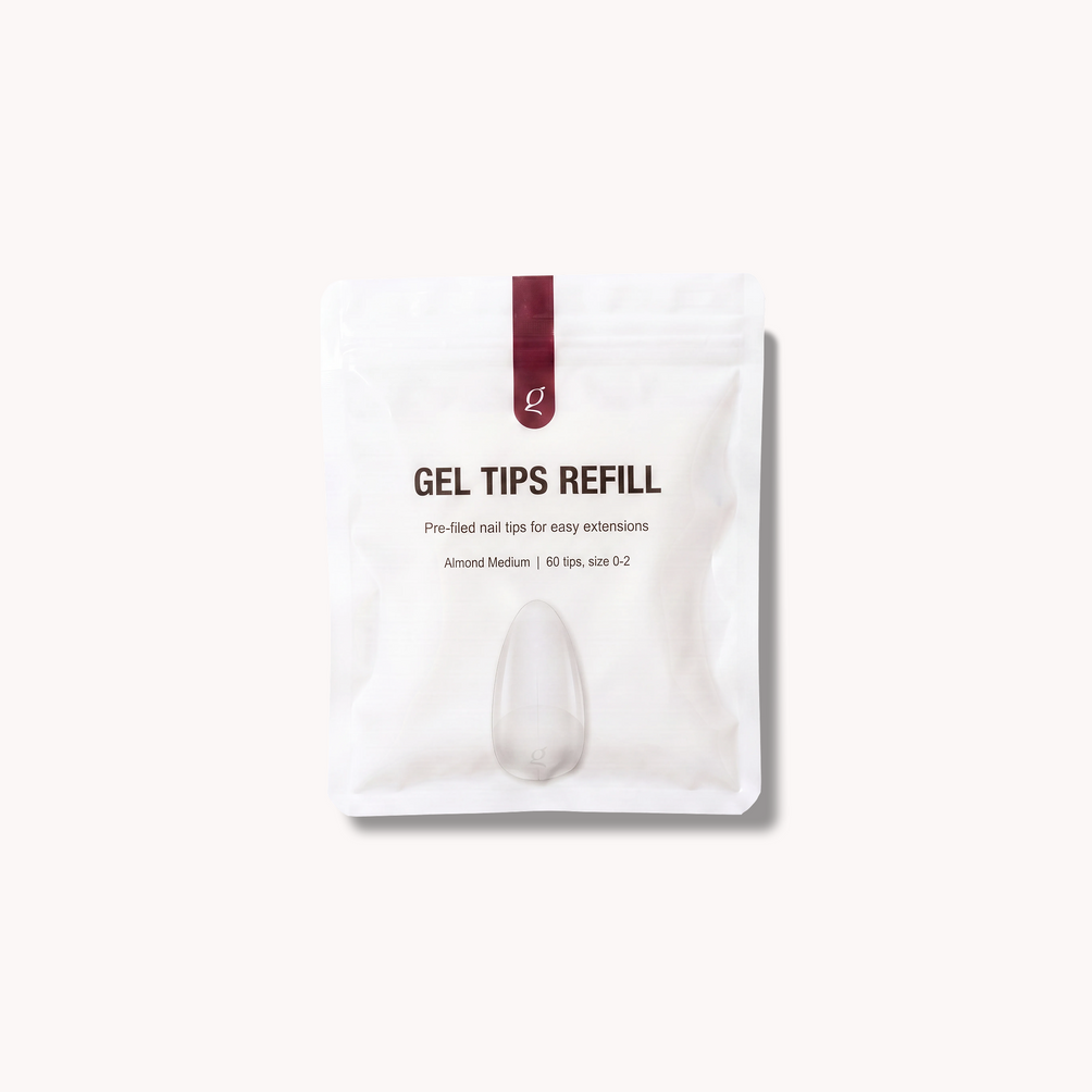 Gel Tips • Almond Medium • Refillpåsar (60 st) • The Gel Collection