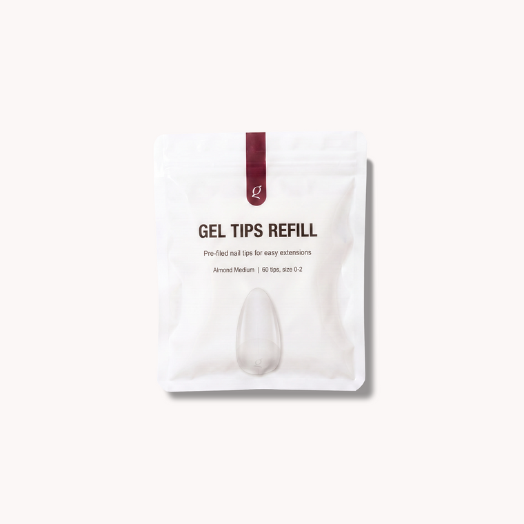 Gel Tips • Almond Medium • Refillpåsar (60 st) • The Gel Collection