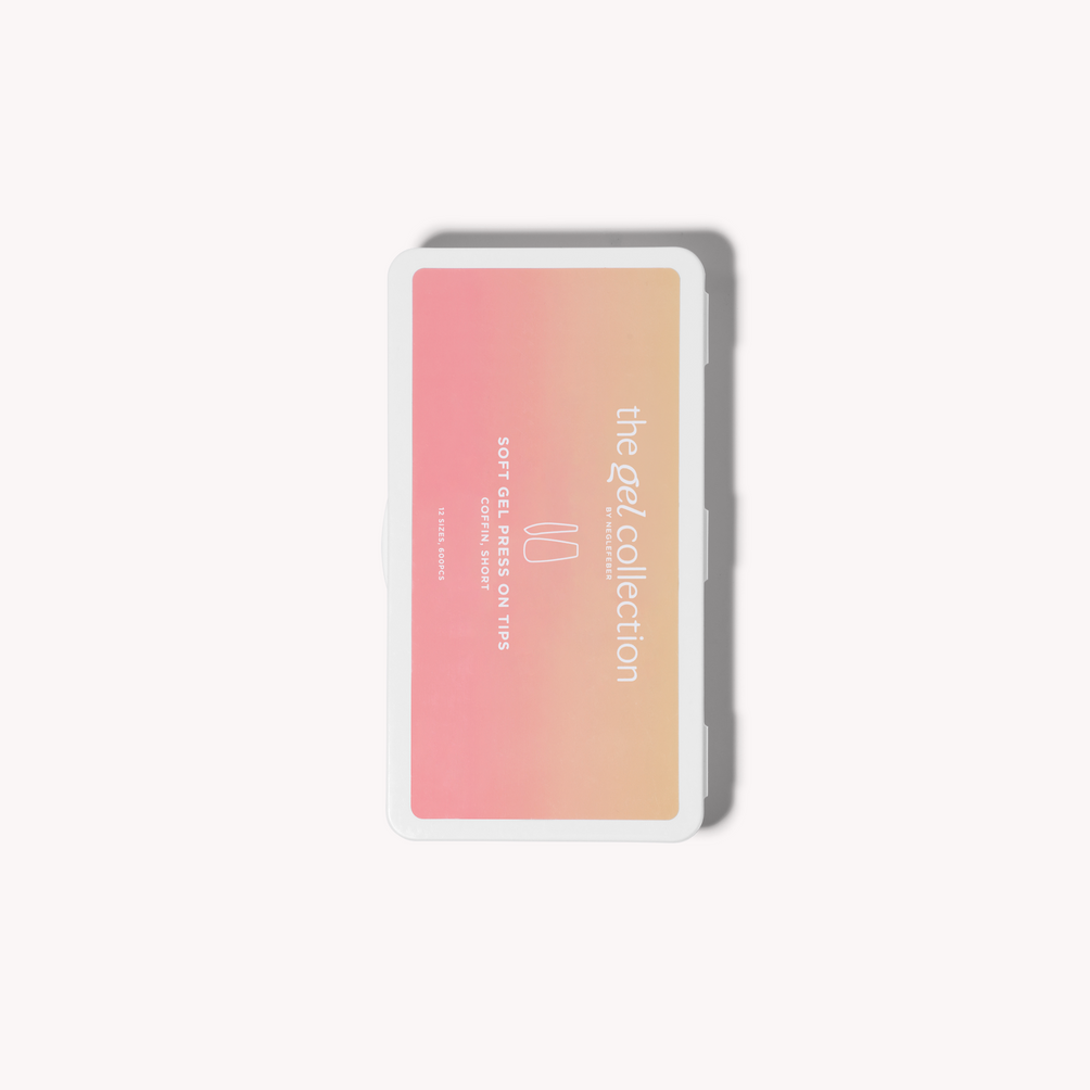 Soft Gel Press On-tippar • Coffin Short (600 st)