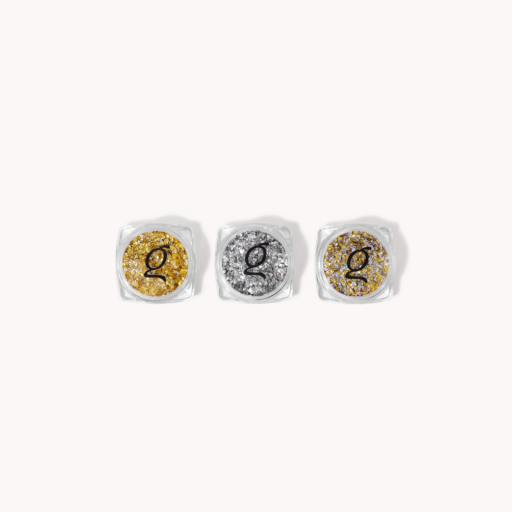 Hexagon Glitter • 3 st