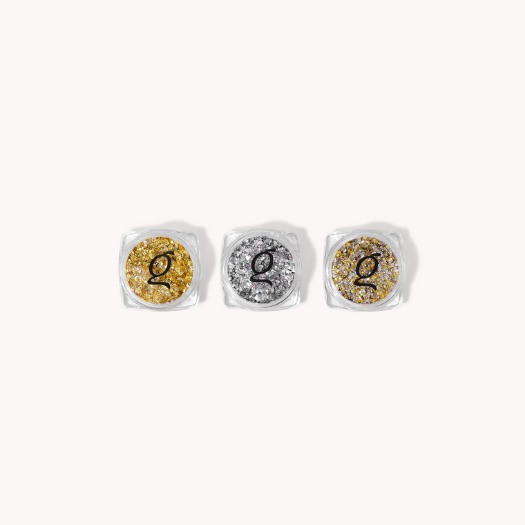 Hexagon Glitter • 3 st
