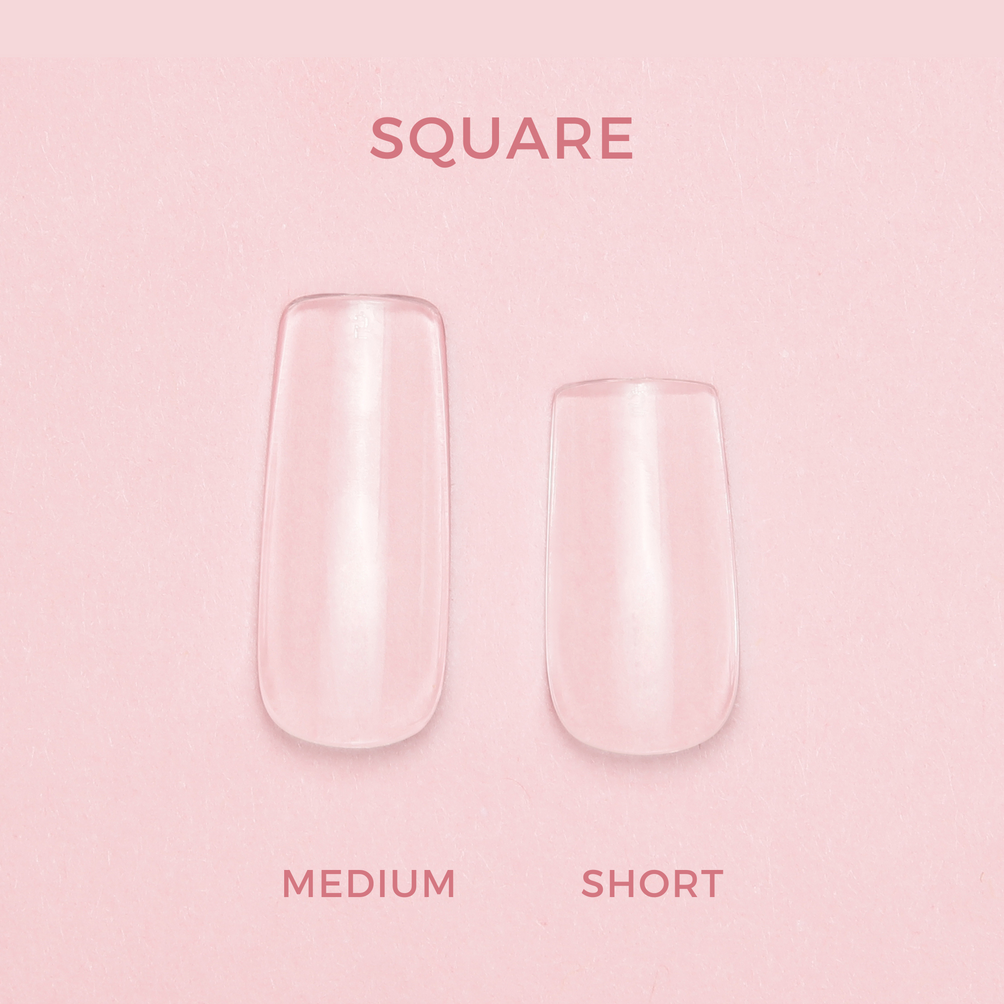 Soft Gel Press On-tippar • Square Short (600 st)