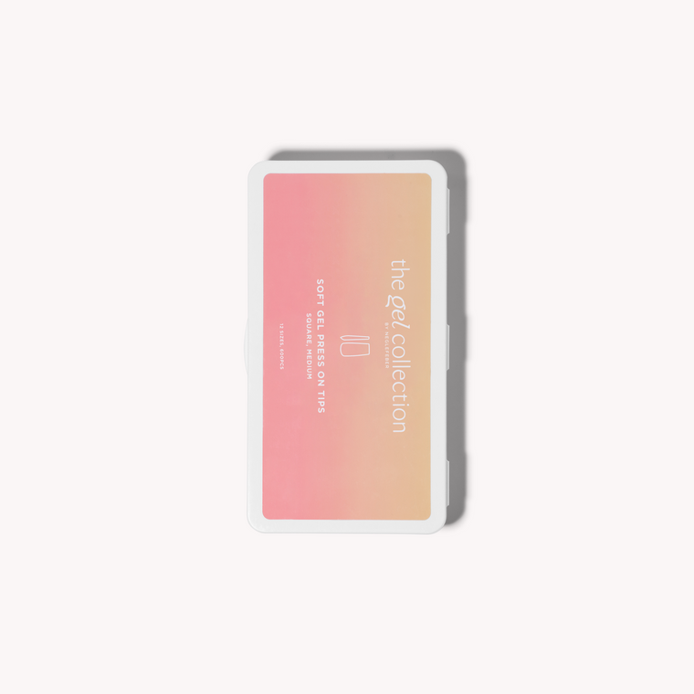 Soft Gel Press On-tippar • Square Medium (600 st)