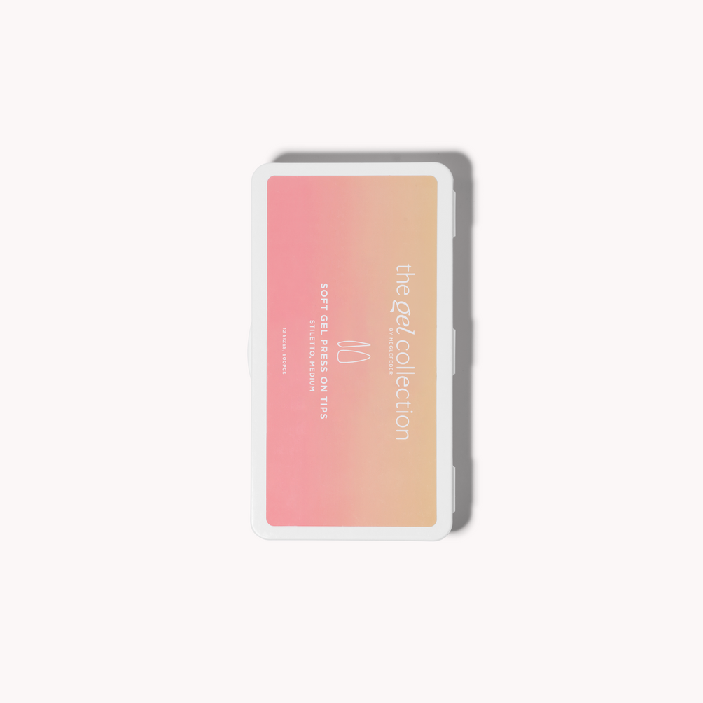 Soft Gel Press On-tippar • Stiletto Medium (600 st)