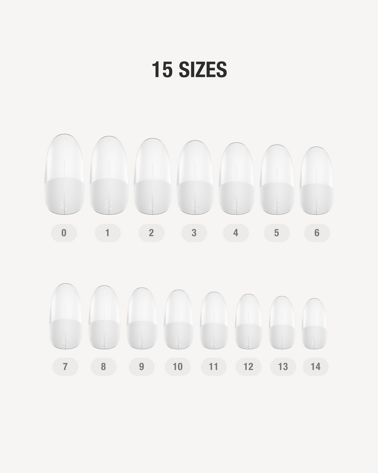 Gel Tips • Round Medium (360 st) • The Gel Collection
