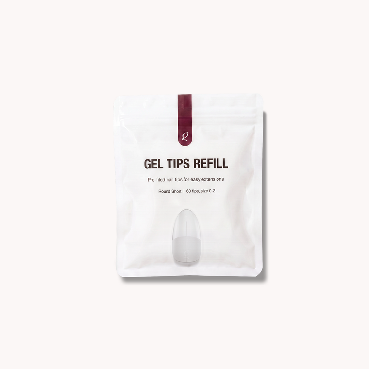 Gel Tips • Round Short • Refillpåsar (60 st) • The Gel Collection