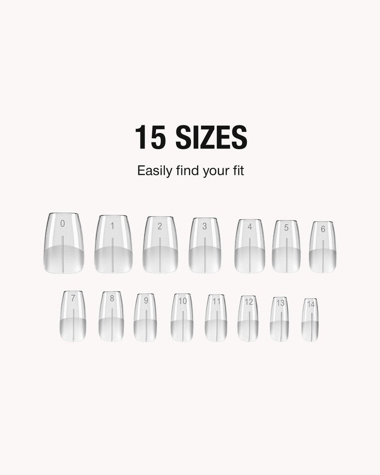Gel Tips • Almond Short (360 st) • The Gel Collection