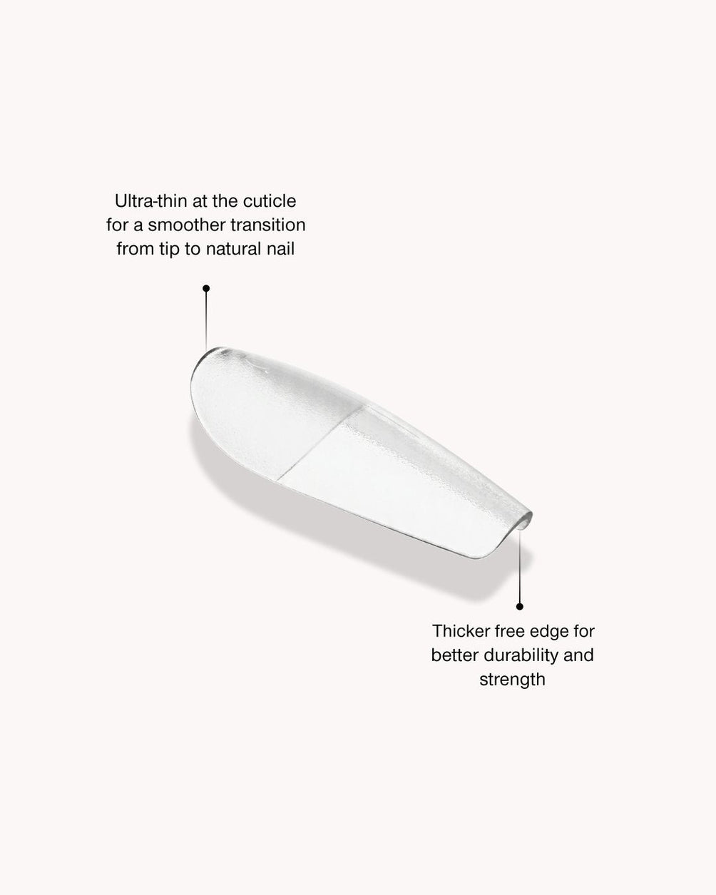Gel Tips USP – ultra-thin at the cuticle
